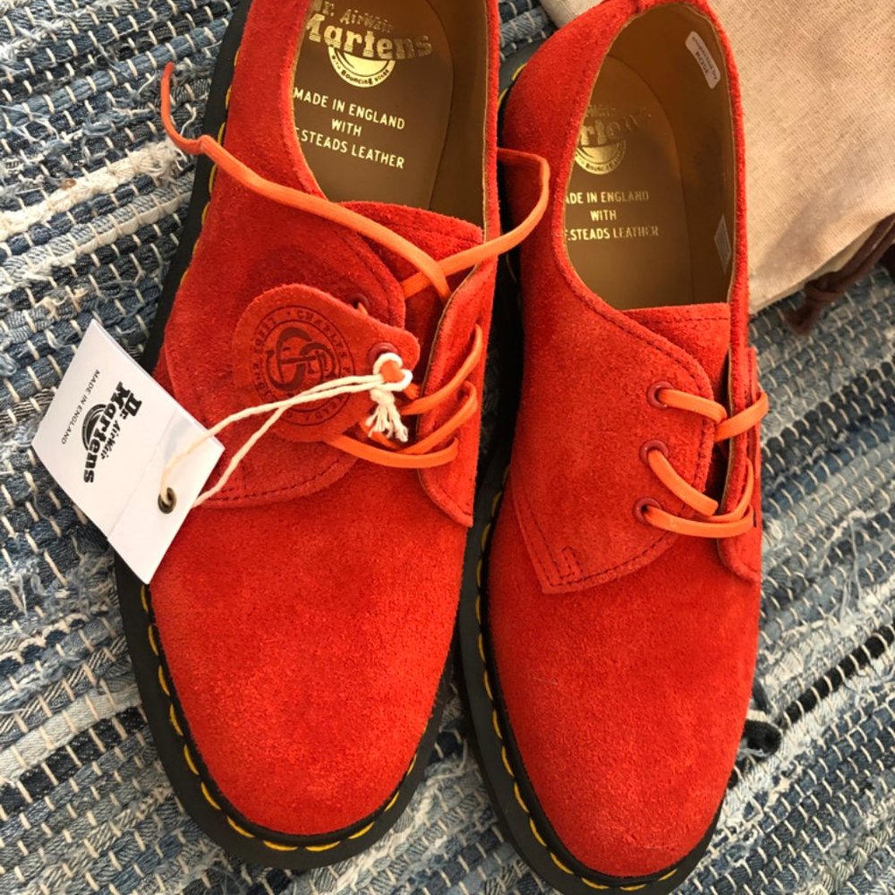 Velvet Orange Dr. Martens